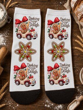 Dashing Through The Dough Ankle Socks